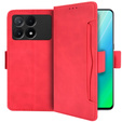 Cu clapetă pentru Xiaomi Poco X6 Pro 5G, Card Slot, roșu