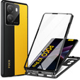 Husa pentru Xiaomi Poco X7 Pro 5G, Magnetic Dual Glass, negru