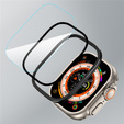 Cadru de protecție cu sticlă călită pentru Apple Watch Ultra 1/2/3 49 mm