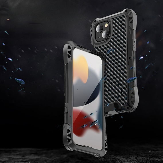 Husă pentru iPhone 13, R-JUST AMIRA, armată, negru