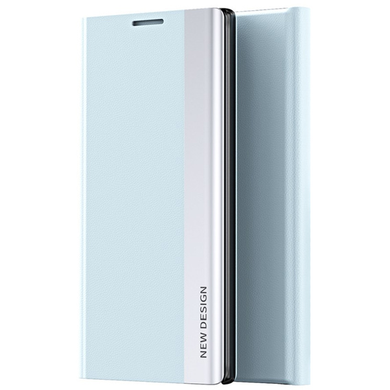 Cu clapetă pentru Samsung Galaxy A34 5G, Side Magnetic, albastru
