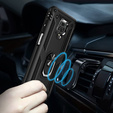 Husă blindată pentru Xiaomi Redmi Note 9S / 9 Pro, Nox Case Ring, negru