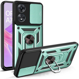 Husă blindată pentru Oppo A78 5G, CamShield Slide, verde