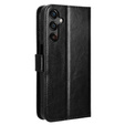 Cu clapetă pentru Samsung Galaxy A25 5G, Crazy Horse Wallet, negru