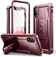 Husă blindată pentru iPhone XS Max, Dexnor Full Body, roșu