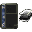 Love Mei Huse pentru Samsung Galaxy S25 Ultra, armored with glass, verde