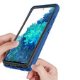 Carcasă pentru Samsung Galaxy S20 FE, Shockproof, cu folie, albastru închis