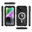 Carcasă impermeabilă IP68 pentru iPhone 14, SHELLBOX MagSafe, negru