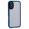 Husa pentru iPhone 16, Magnetic Dual Glass, albastru