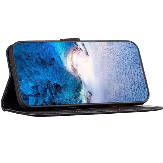 Cu clapetă pentru Samsung Galaxy A55 5G,BINFEN Wallet, negru
