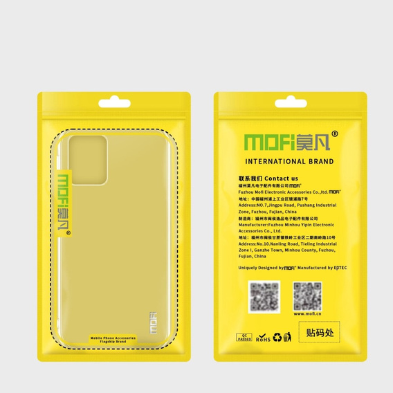 Husă MOFI pentru Motorola Moto G53 5G, subțire, transparentă