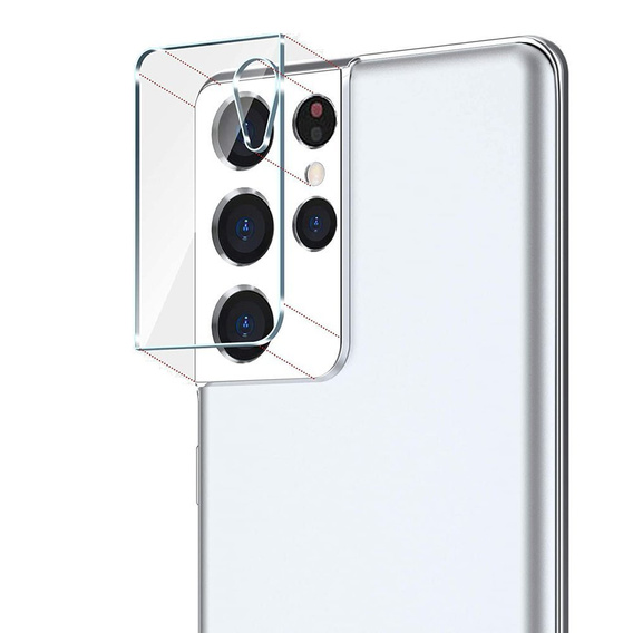 Sticlă temperată pentru camera foto pentru Samsung Galaxy S21 Ultra, transparentă