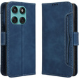 Cu clapetă pentru Motorola Edge 60 / 60 Fusion, Card Slot, albastru închis