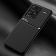 Carcasă pentru Xiaomi Redmi Note 13 Pro+, cu placă de prindere magnetică, negru
