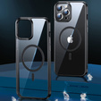 Huse pentru iPhone 14 Pro, ERBORD Hybrid MagSafe Case, negru