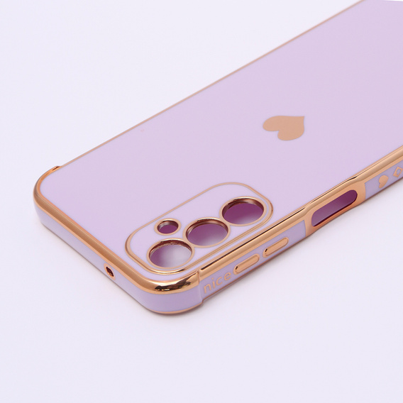 Huse pentru Samsung Galaxy A14 4G/5G, Electro heart, violet