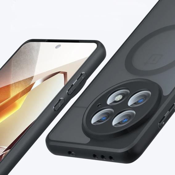 Husă pentru OnePlus 13R, pentru MagSafe, ERBORD Matt Case, negru