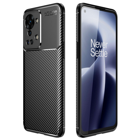 Huse pentru OnePlus Nord 2T 5G, Carbon Gel Case, negru