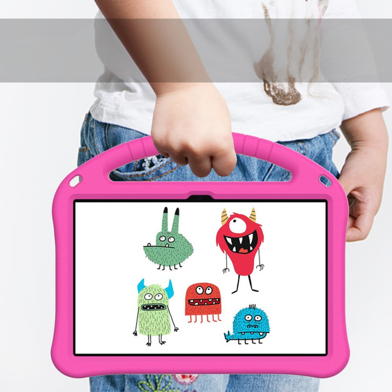 Husă pentru copii pentru T Tablet 5G, cu mâner, roz