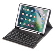 Carcasă + tastatură iPad 7/8/9 10.2 2019/2020/2021, Pen Slot, negru