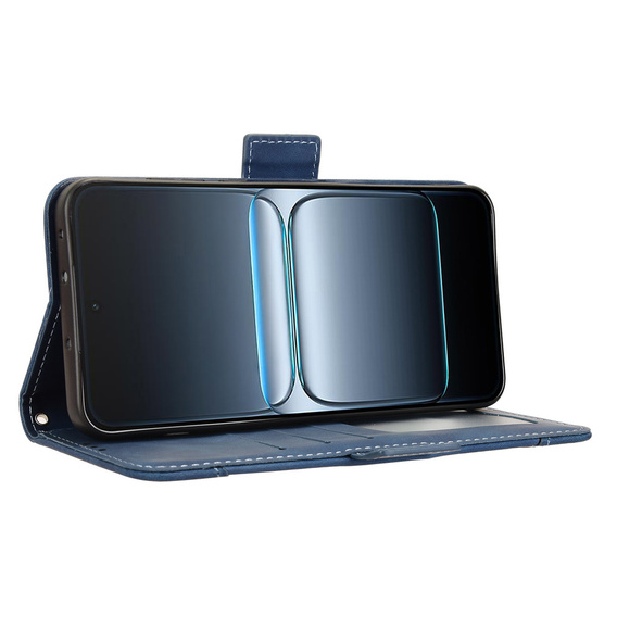 Cu clapetă pentru OnePlus Nord 5, Card Slot, albastru închis