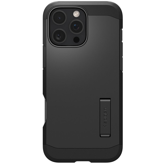 Carcasa Spigen pentru iPhone 16 Pro, Tough Armor Mag MagSafe, negru + 9H Tempered Glass