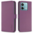 Husa cu clapetă pentru Xiaomi Redmi Note 13 5G, BINFEN Wallet, violet închis