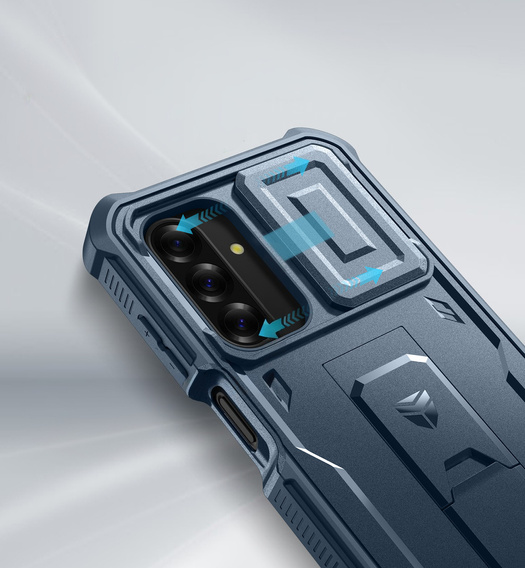 Husă blindată pentru Samsung Galaxy A26 5G, Dexnor Full Body (Two Frames), albastru