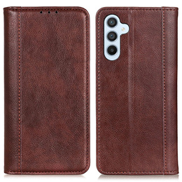 Huse pentru Samsung Galaxy A36 5G, Wallet Litchi Leather, maro
