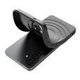 Husă pentru Samsung Galaxy S25+ Plus, Ripple Kickstand, pentru MagSafe, negru