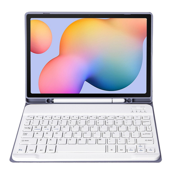 Carcasă + tastatură Samsung Galaxy Tab S6 Lite P610/P615 / S6 Lite 2022 10.4, Pen Slot, violet