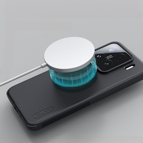 Husa NILLKIN pentru Xiaomi 15, Frosted Shield, pentru MagSafe, negru