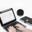 Carcasă + tastatură iPad 10.9 2022, NILLKIN Bumper Pen Slot, negru