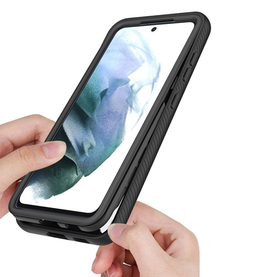 Carcasă pentru Samsung Galaxy S21 FE, Shockproof, cu folie, albastru