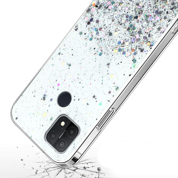 Huse pentru Oppo A15 / A15s, Glittery, transparentă