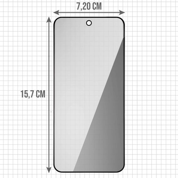 2x sticlă de confidențialitate temperată pentru Samsung Galaxy S24 Ultra, ERBORD Anti-Spy