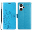 Cu clapetă pentru Xiaomi Redmi Note 13 Pro+, Butterfly, albastru