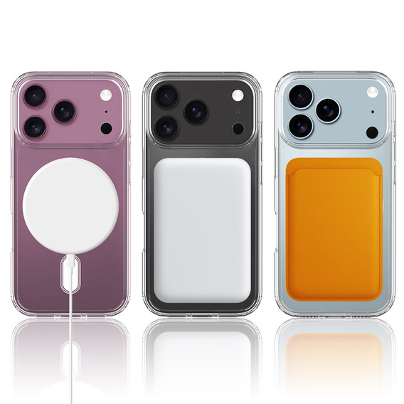 Caz magnetic TPU + Acrilic pentru iPhone 17 Pro Max