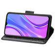 Cu clapetă pentru Xiaomi Redmi 9, Butterfly, negru