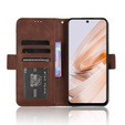 Cu clapetă pentru Xiaomi Redmi 13, Card Slot, maro