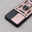 Husă blindată pentru Motorola Edge 40 Neo, CamShield Slide, roz rose gold