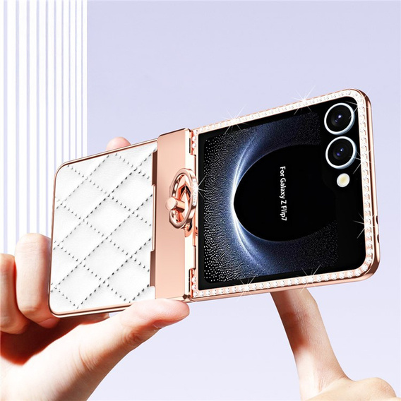 Husă cu sticlă pentru Samsung Galaxy Z Flip7 5G