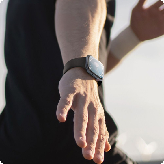 Spigen ProFlex EZ FIT, Szkło hybrydowe do Apple Watch 7/8 41MM, Clear (2 sztuki)