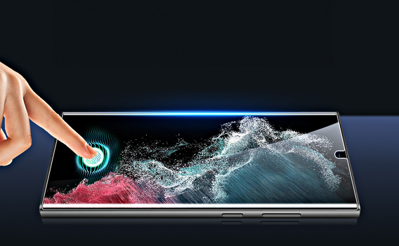 2x sticlă ceramică ERBORD Hybrid Glass pentru Samsung Galaxy S22 Ultra