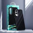 Carcasa ABEEL pentru Samsung Galaxy S25 Edge, Carbon Fiber, pentru MagSafe, negru