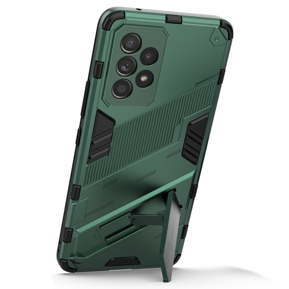 Husa pentru Samsung Galaxy A53 5G, Military kickstand, albastru