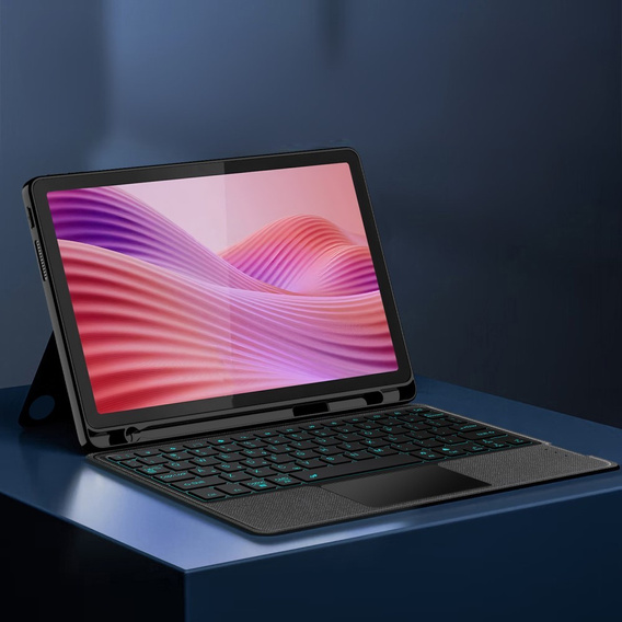 Carcasă + tastatură Lenovo Tab Plus, negru