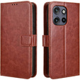 Cu clapetă pentru Motorola Edge 50 Neo / Motorola ThinkPhone 25, Crazy Horse Wallet, maro