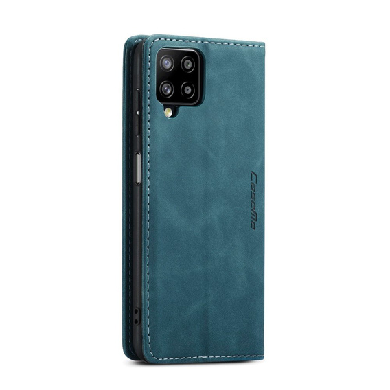 Husa CASEME pentru Samsung Galaxy A12 / M12 / A12 2021, Leather Wallet Case, albastru