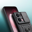 Husă blindată pentru Oppo Reno 13 Pro, CamShield Slide, negru